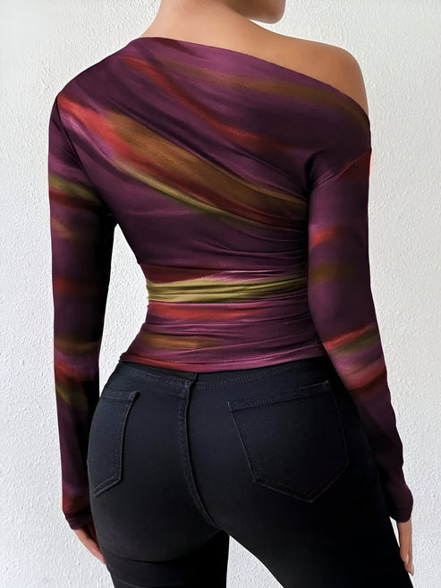 Ivelisse | elegantes lässiges langarm-t-shirt