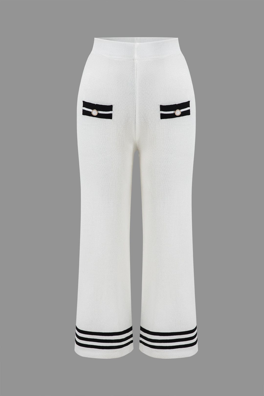 Ariella | Stilvolles Strick-Zweiteiler-Set mit Cropped-Cardigan & Weitbein-Hose