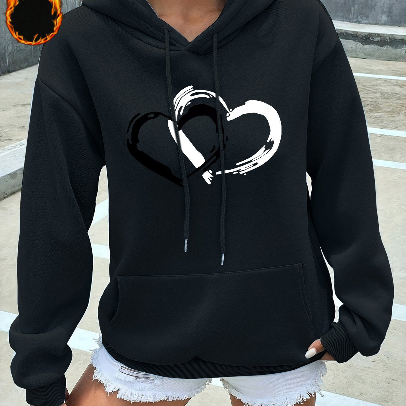 Aria™ – Herzmuster Gemütlicher Hoodie
