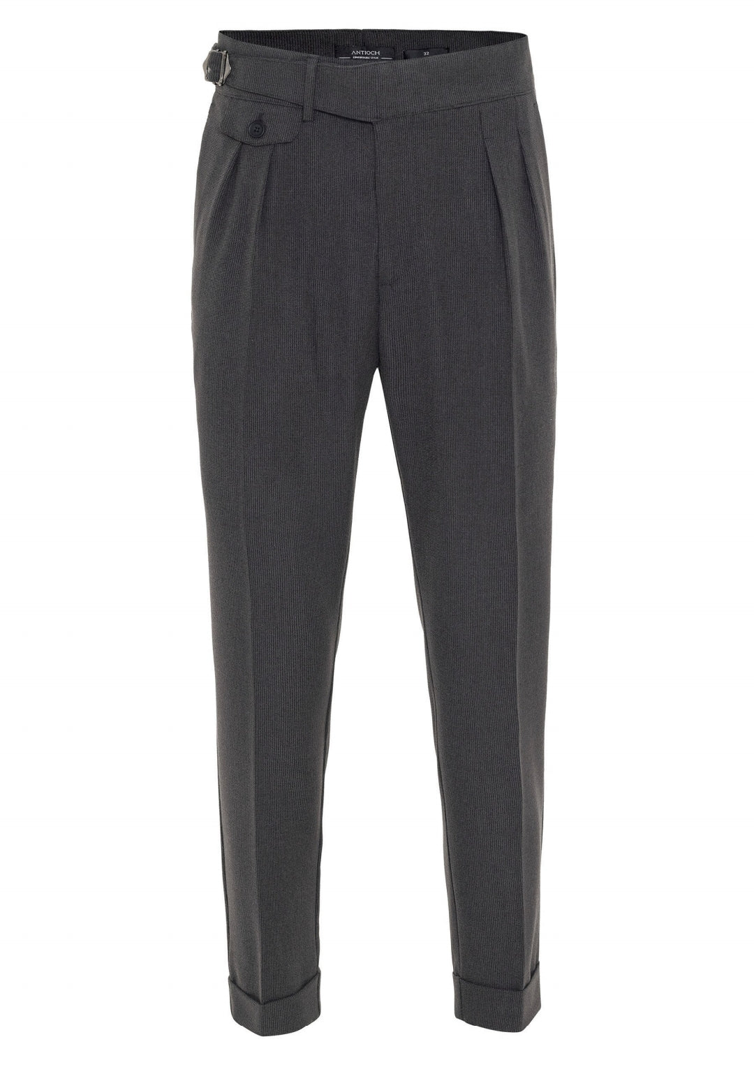 ANTIOCH | Hose mit hoher Taille – Anthrazit