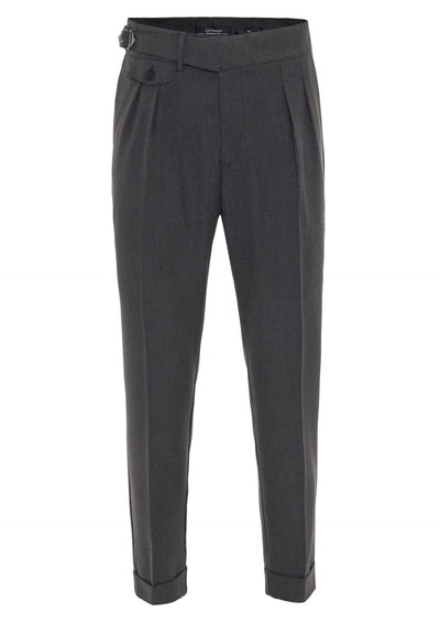 ANTIOCH | Hose mit hoher Taille – Anthrazit