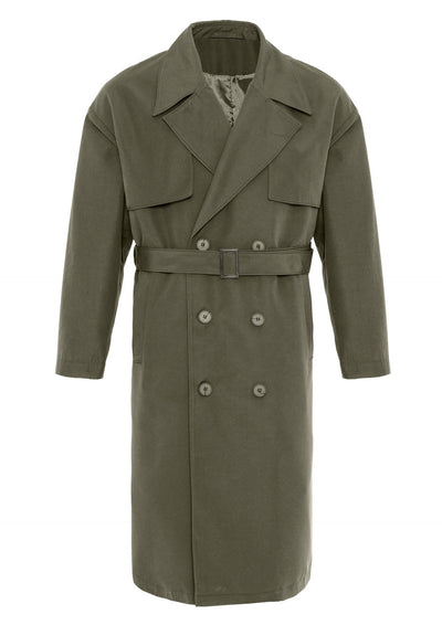 ANTIOCH | OVERSIZED Trenchcoat mit doppelreihiger Knopfleiste – Khaki