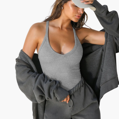 Ärmelloses Top für Damen - Blusentop mit V-Ausschnitt