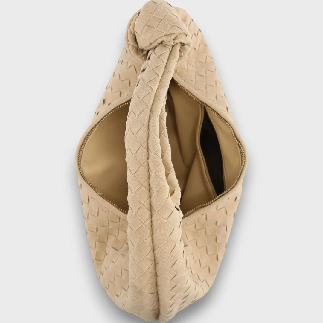 Lunira – Mini-Bag aus Wildleder mit geflochtenem Detail