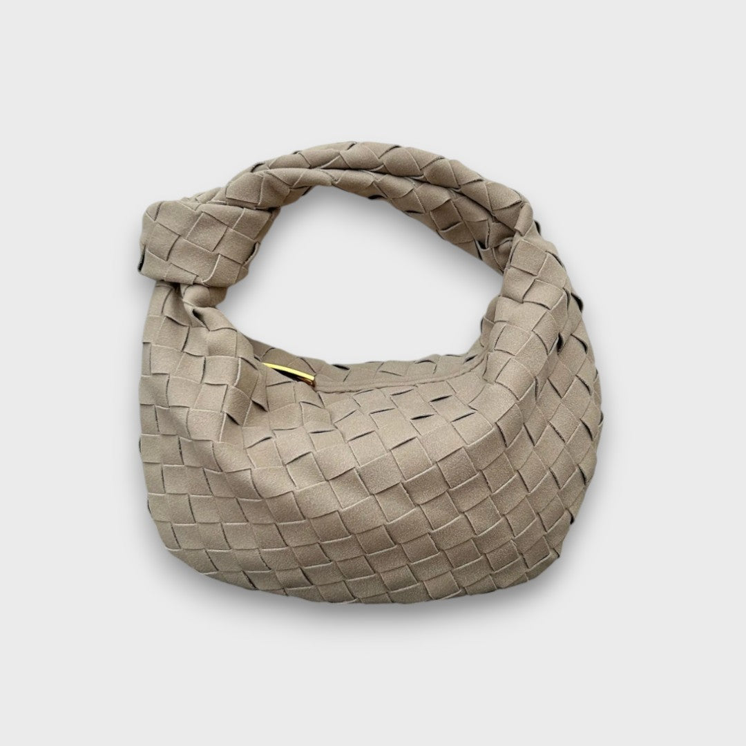 Soléa – Kleine Wildledertasche mit Knotenhenkel