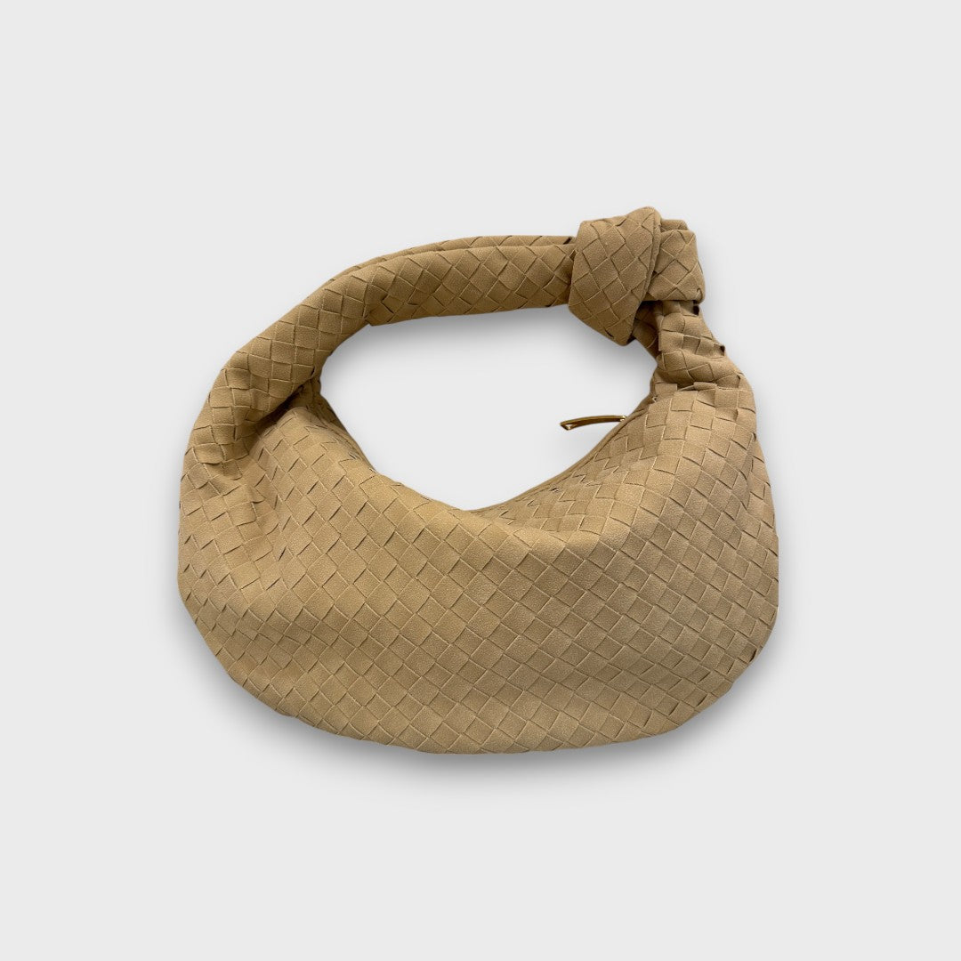 Lunira – Mini-Bag aus Wildleder mit geflochtenem Detail