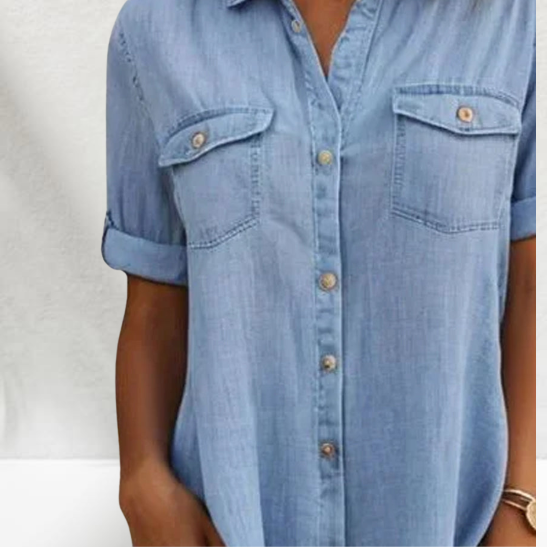 Dione | Feminines Denim-Kleid mit modernem Schnitt