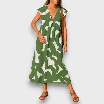 Linae – Luftiges Kleid mit V-Ausschnitt