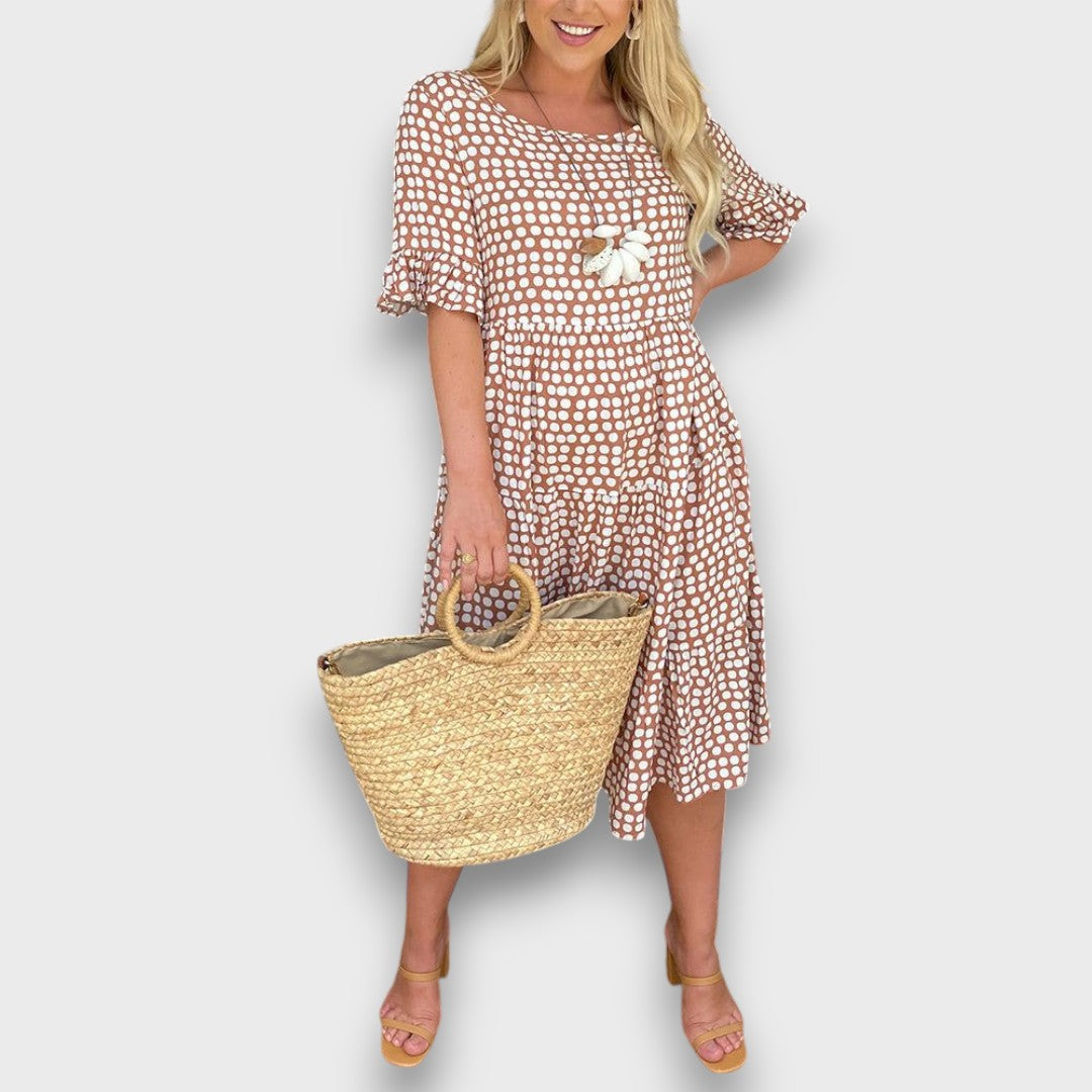 Fenja – Feminines Kleid mit Tupfenprint