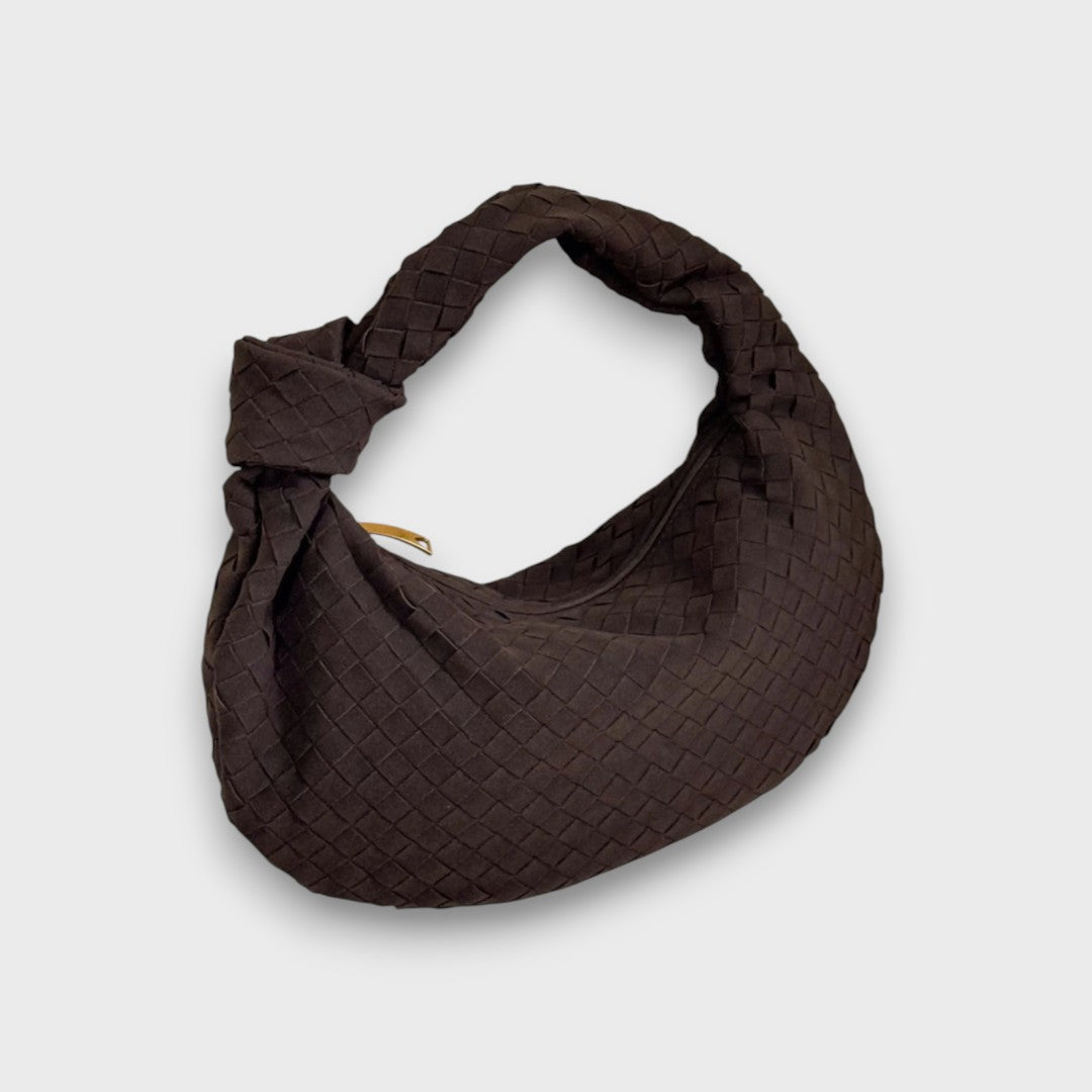 Lunira – Mini-Bag aus Wildleder mit geflochtenem Detail