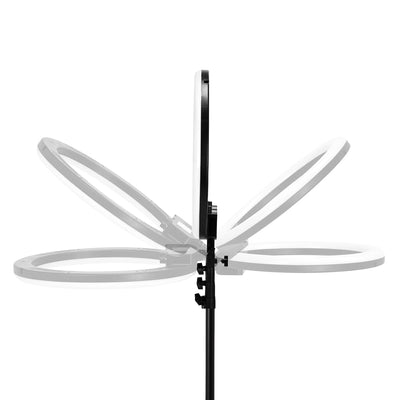 Glowwer ProLight | Professionelle 18" Ringlampe mit höhenverstellbarem Stativ und 45W LED-Beleuchtung