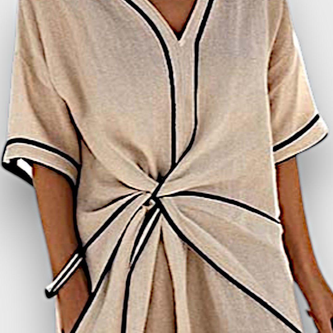 Calenya – Kleid mit Kontrastkante