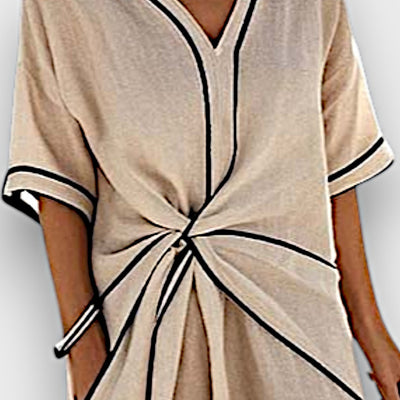 Calenya – Kleid mit Kontrastkante