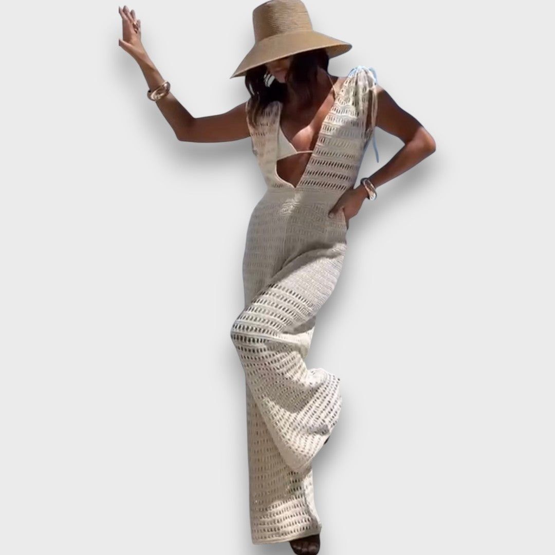 Isaline – Sommer-Jumpsuit mit Makramee-Details