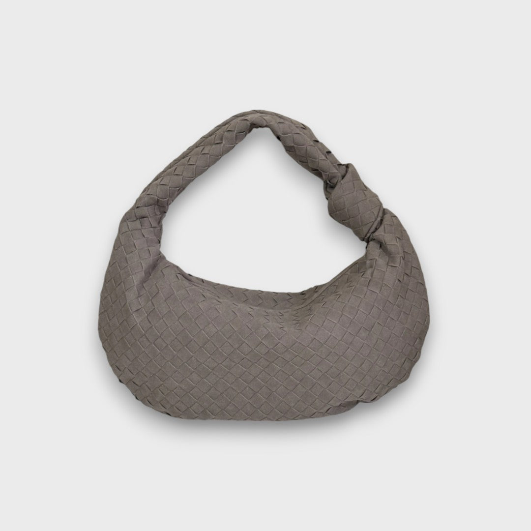 Lunira – Mini-Bag aus Wildleder mit geflochtenem Detail