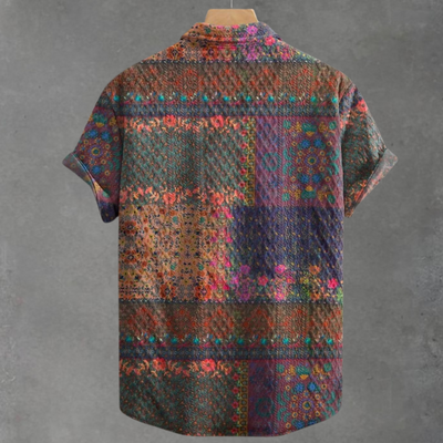 Dustin | Lässiges Vintage-Hemd mit Jacquard-Muster