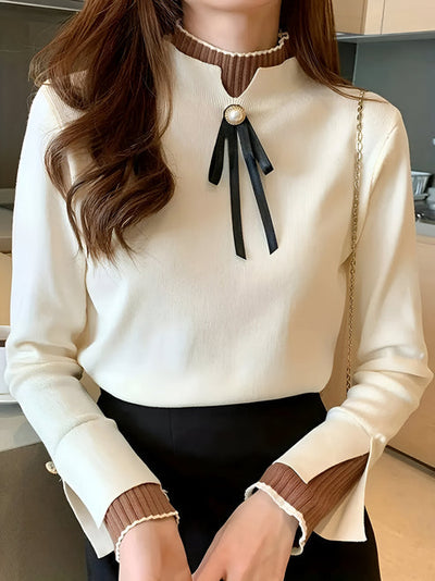 Jamine - bequemes patchwork stricktop