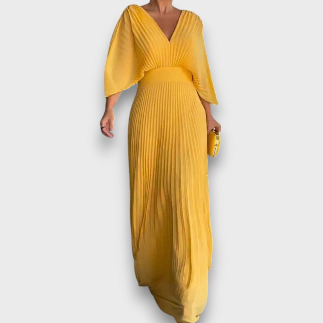 Aurele – Elegantes Fliessendes Plisseekleid