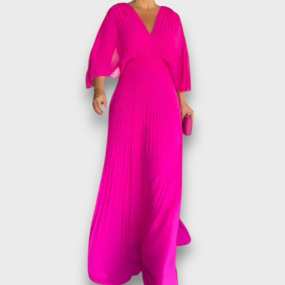 Aurele – Elegantes Fliessendes Plisseekleid