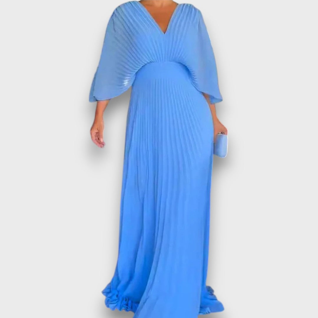 Aurele – Elegantes Fliessendes Plisseekleid