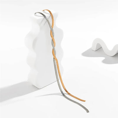 Flaira – Verstellbare Schlangenkette in Goldoptik