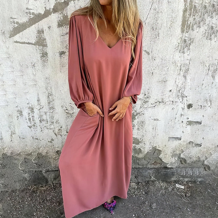 CASSANDRA | Langes Boho-Kleid mit romantischem Flair