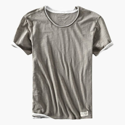 Basic T-Shirt - Herren Rundhals Kurzarmshirt aus Baumwolle