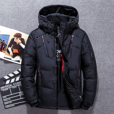 Herren Winterjacke | Steppjacke Mit Kapuze Und Taschen