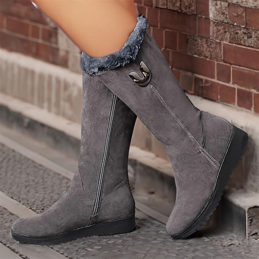 Isabella | Gefütterte Damen-Winterstiefel mit Profilsohle