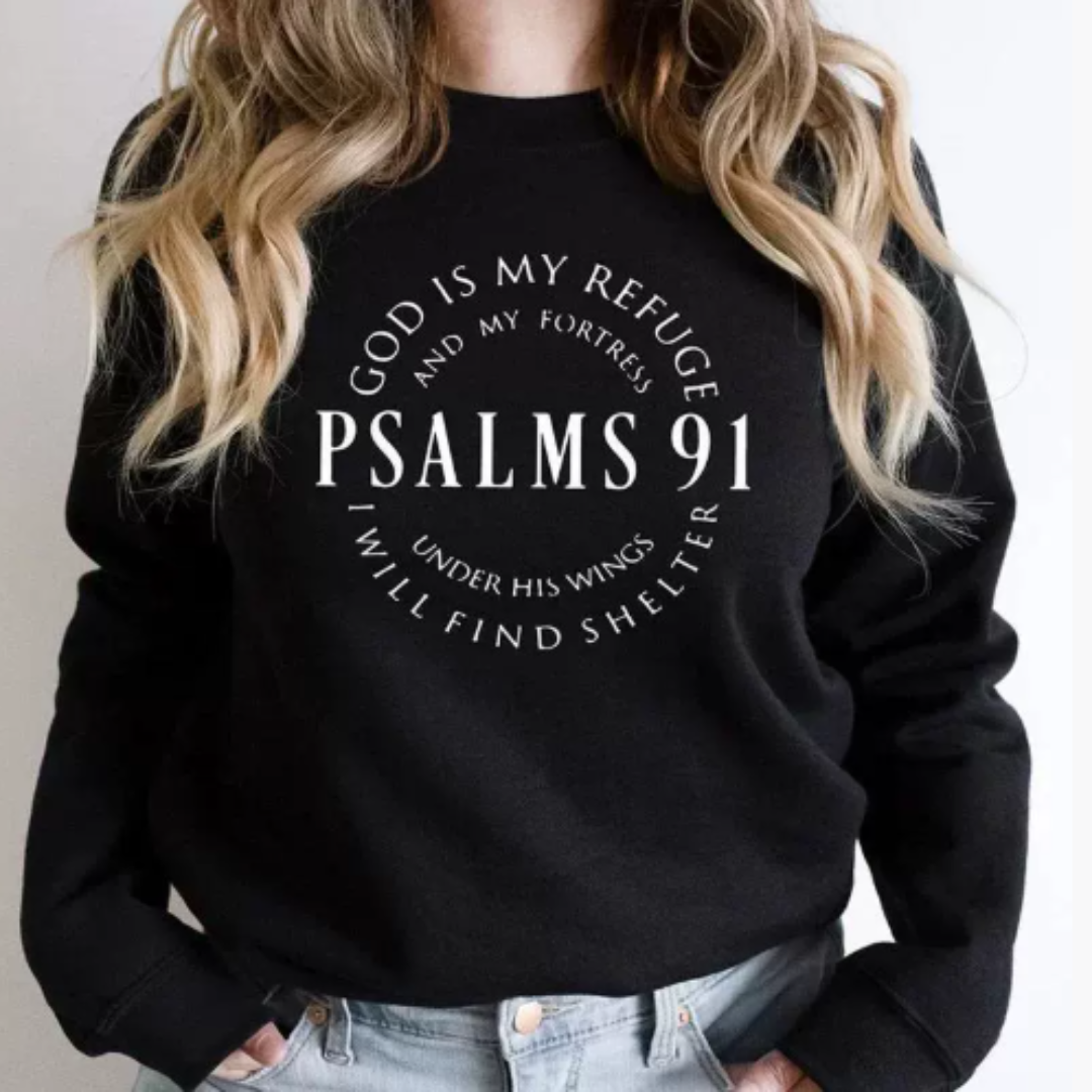 Shelter™ – Trostvolle Psalmen Langarmshirt