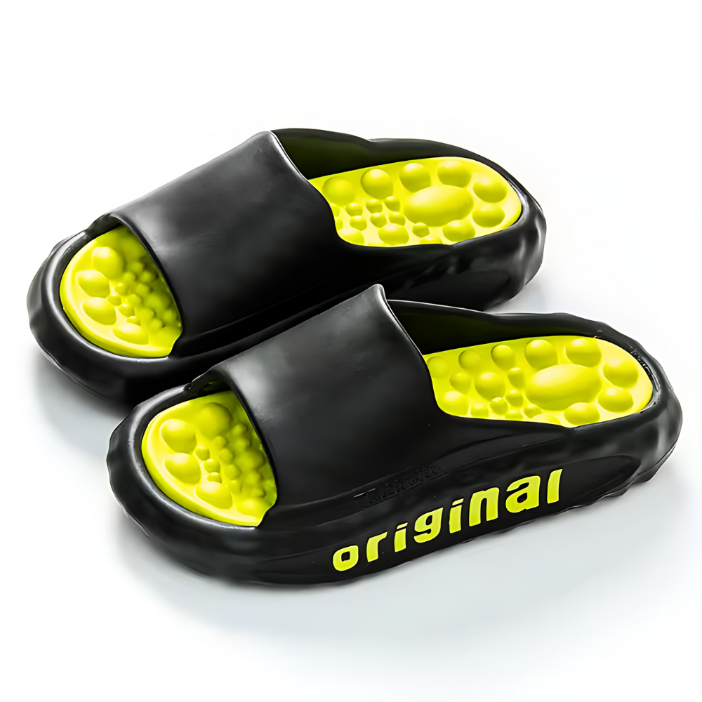 Komfortable Hausschuhe mit Fußmassage