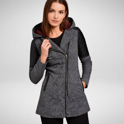 Noëlle | Langer Wintermantel für Damen mit warmem Futter