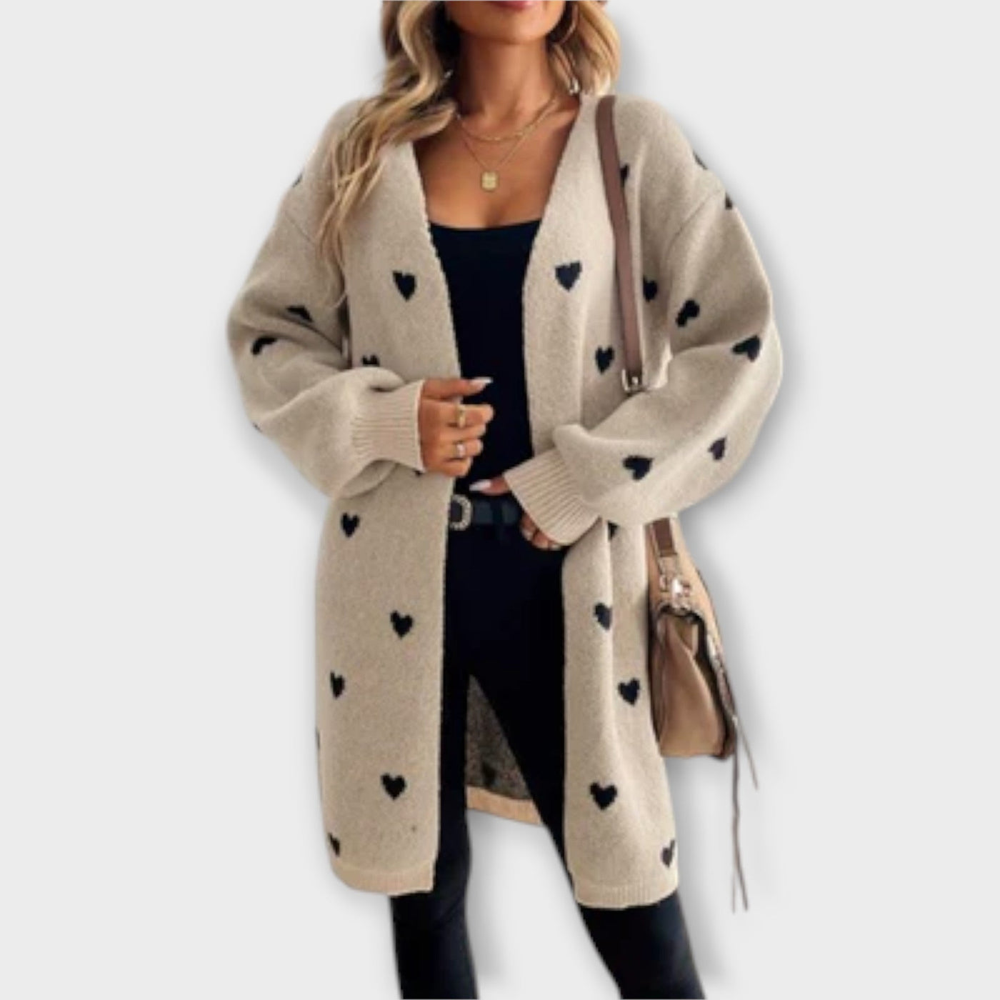 Julenne – Cardigan mit Herzmuster