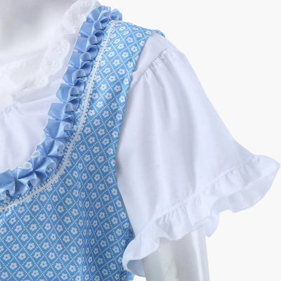 Besticktes Dirndl kleid mit Spitzenschürze für Damen - Oktoberfest 2025