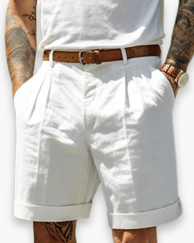 Herren Klassisch Gefaltete Shorts | Komfortabel