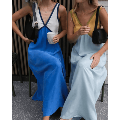 RENATA Elegantes V-Ausschnitt Kleid für alle Anlässe