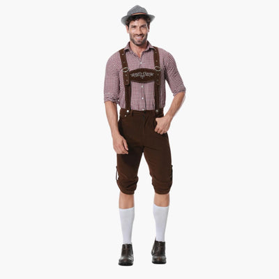 Besticktes Trachten Lederhosen Kostüm für Herren - Oktoberfest 2025