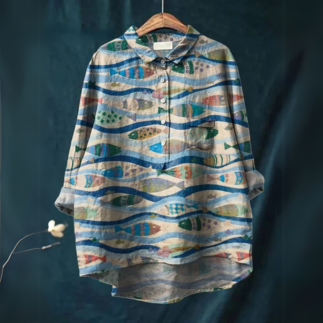 Darcy™ - Fisch Kunst Shirt