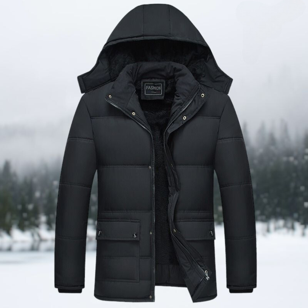 Cassius | Schwarz Isolierte Winterjacke