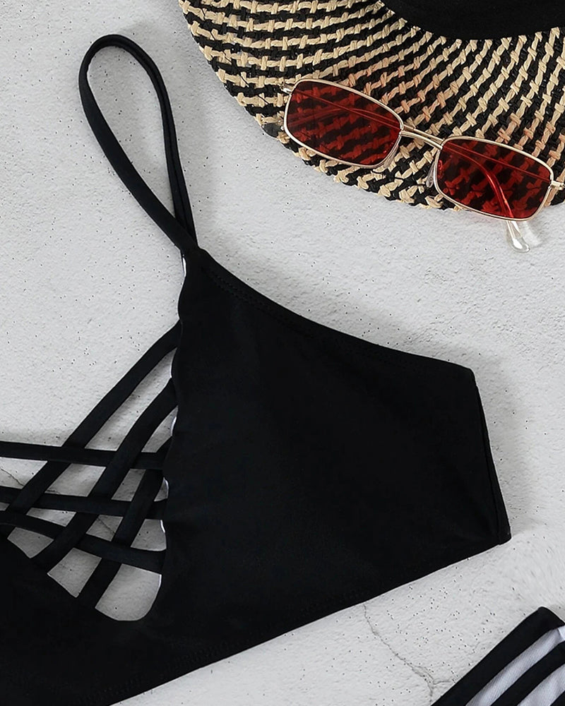 Elicia™ - Mutiger Cross-Strap Bikini