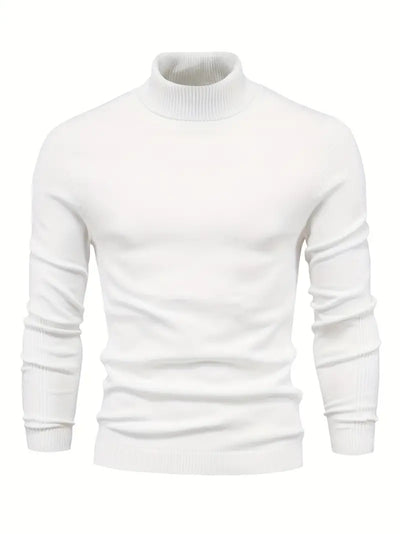 Pullover Herren Rollkragen Slim Fit | Langarm Smart Casual