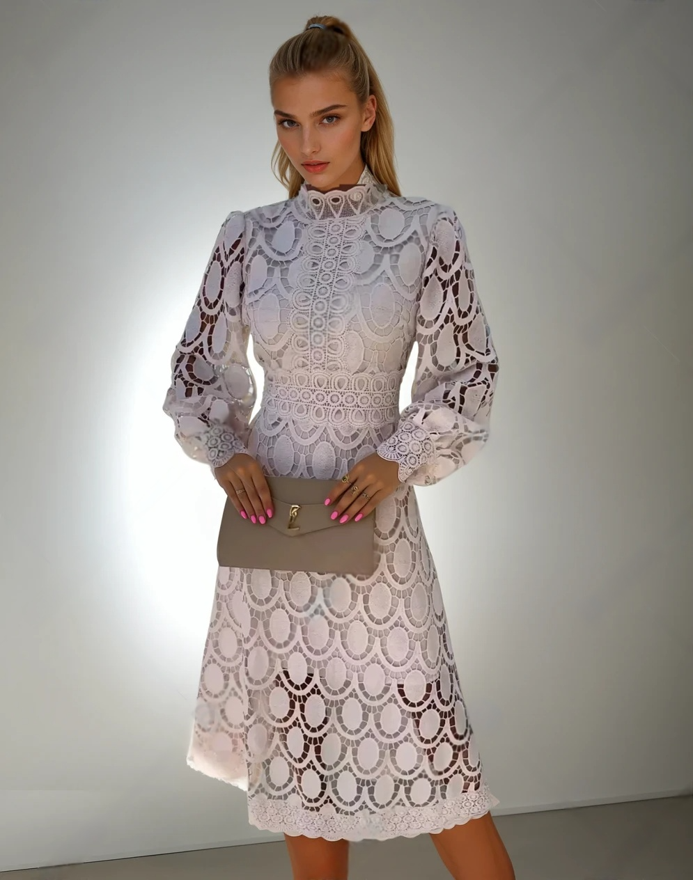 Vivienne | Farbenfrohes Maxikleid im Patchwork-Stil