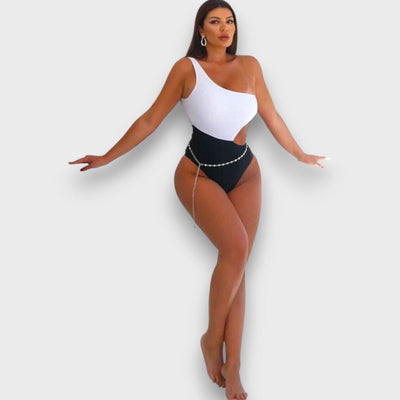 Lior – Asymmetrischer Badeanzug mit Cut-out