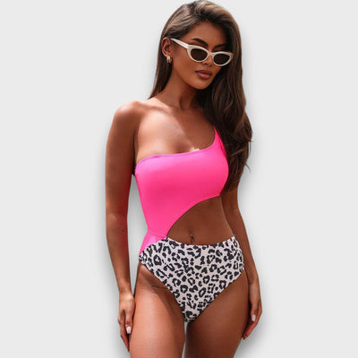 Riva – Asymmetrischer Badeanzug mit Print