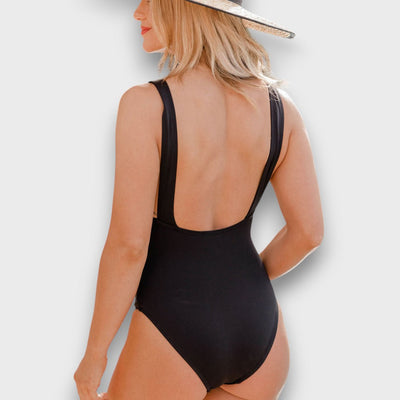 Lana – Klassischer Badeanzug mit Taillenbindung