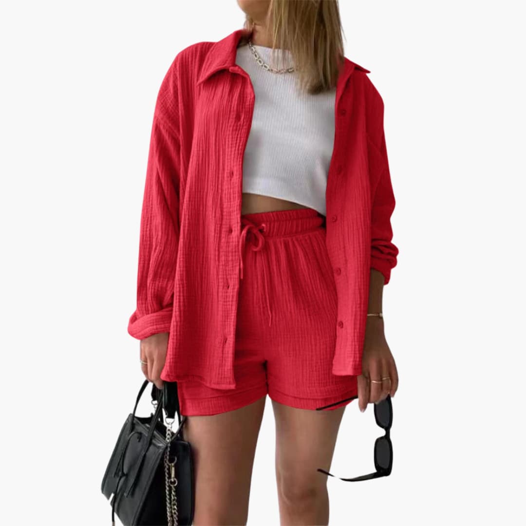 Aurélie | Elegantes und trendiges Zweiteiler-Set für einen schicken und lässigen Look