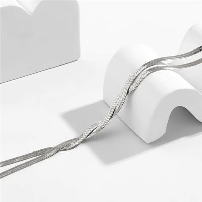 Flaira – Verstellbare Schlangenkette in Goldoptik