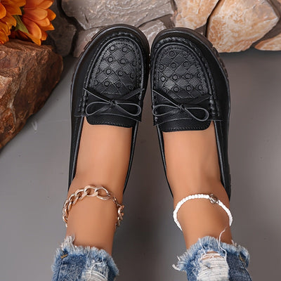Loafer mit Schleifendeko – Bequeme & Rutschfeste Alltag & Freizeit