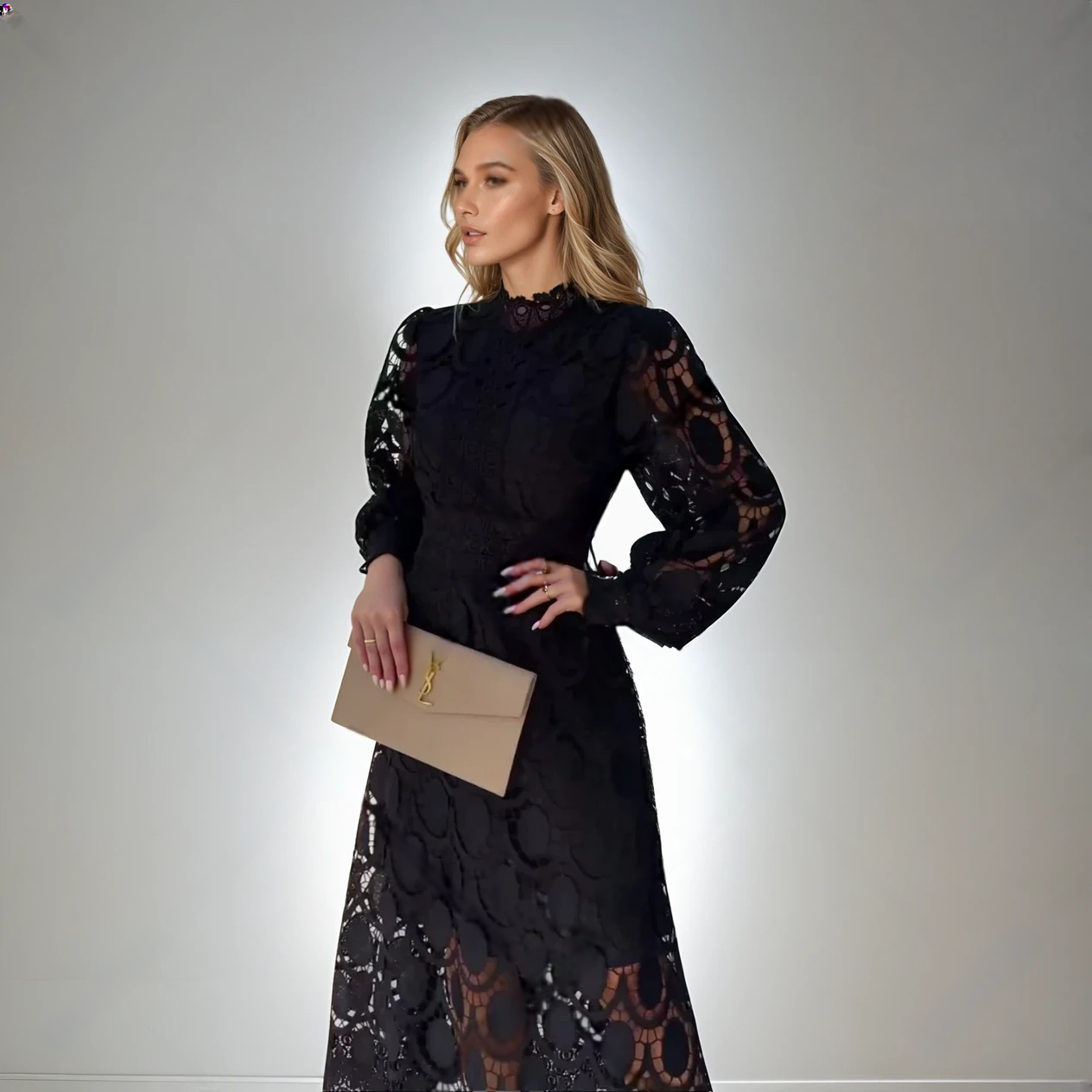 Vivienne | Farbenfrohes Maxikleid im Patchwork-Stil