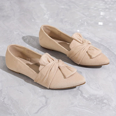 Slip-On Loafer mit Schleife – Bequeme, Rutschfeste Ballerinas